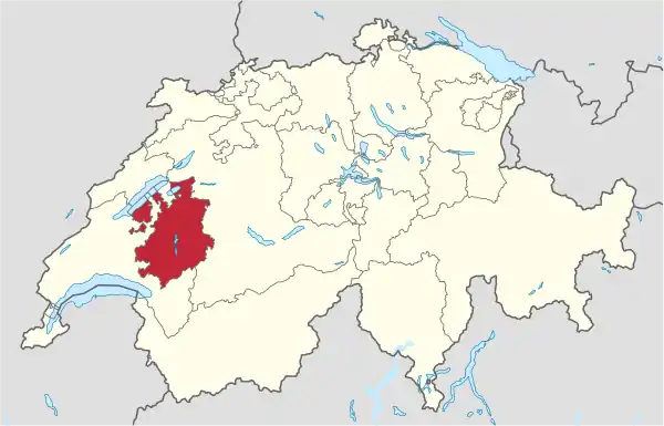 Kanton Freiburg in Switzerland.svg