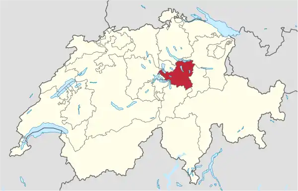 Kanton Schwyz in Switzerland.svg