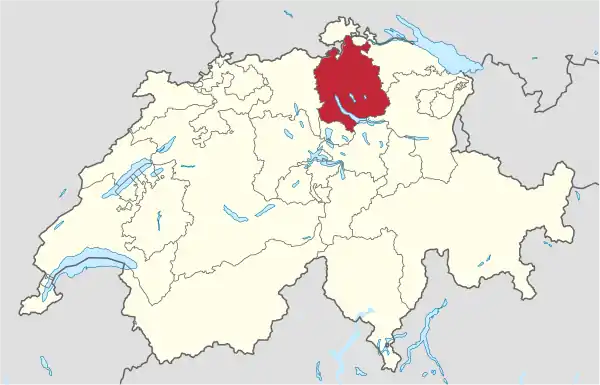 Kanton Zürich in Switzerland.svg