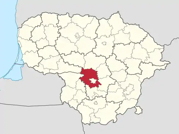 Kaunas district in Lithuania.svg