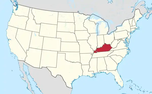 Kentucky in United States (US48).svg