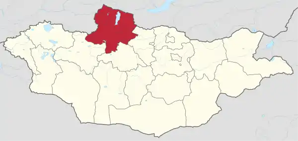 Khövsgöl in Mongolia.svg