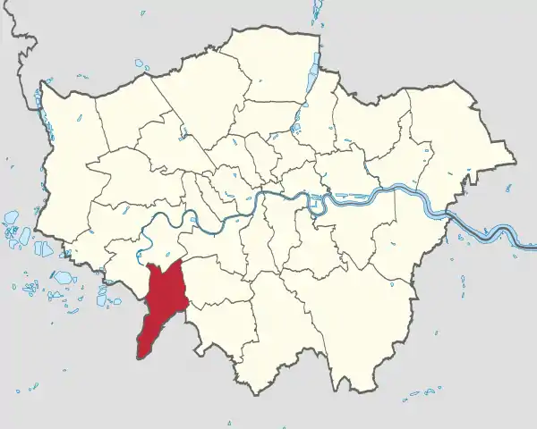 Kingston upon Thames in Greater London.svg
