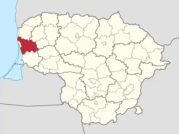 Klaipeda district in Lithuania.svg