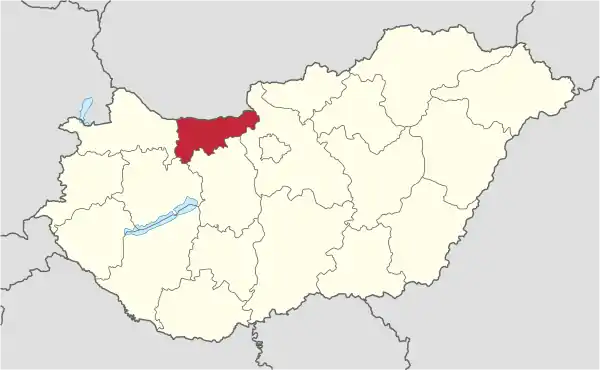 Komarom-Esztergom in Hungary.svg