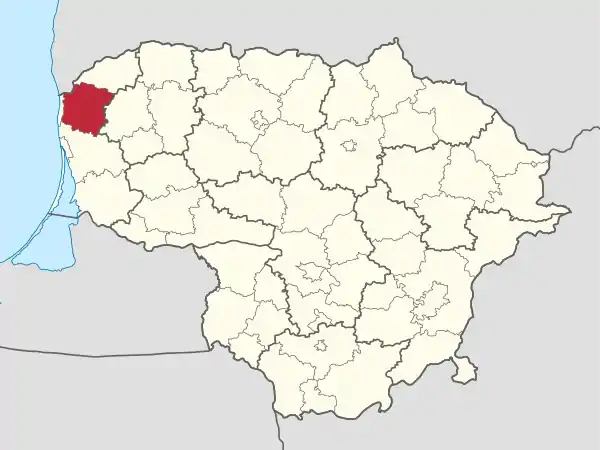 Kretinga in Lithuania.svg