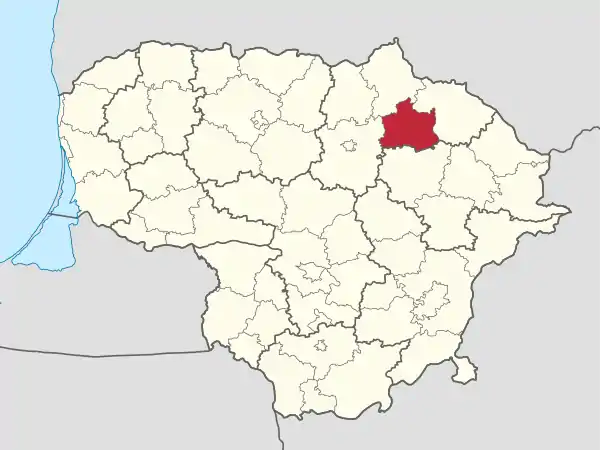 Kupiskis in Lithuania.svg
