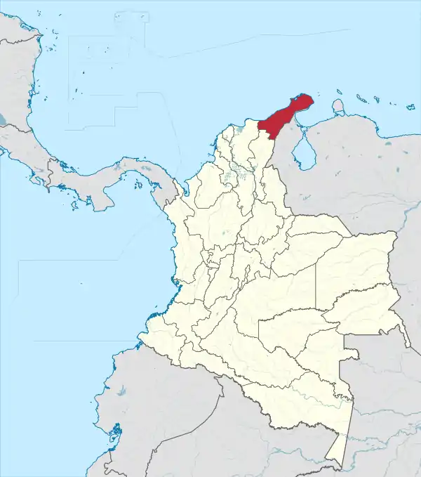 La Guajira in Colombia.svg