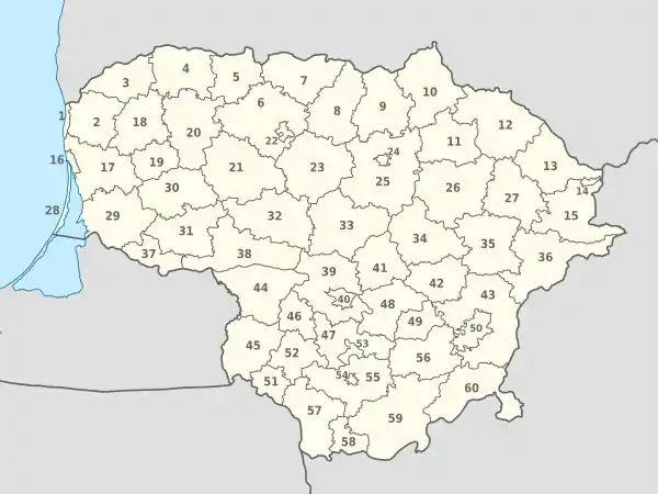 Lithuania, administrative divisions - Nmbrs.svg