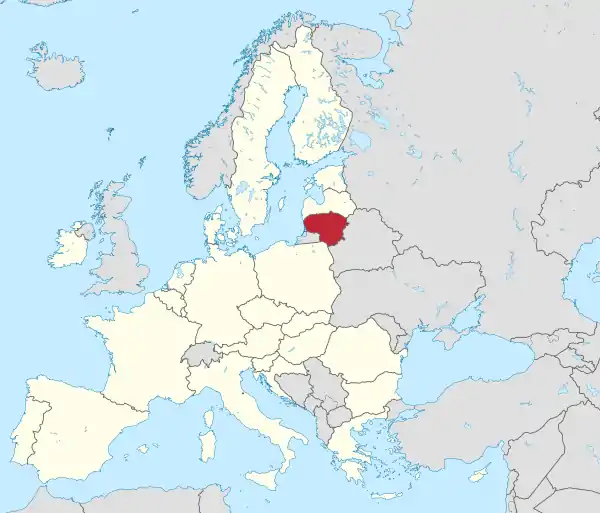 Lithuania in European Union (-rivers -mini map).svg