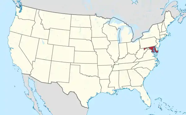 Maryland in United States (US48).svg