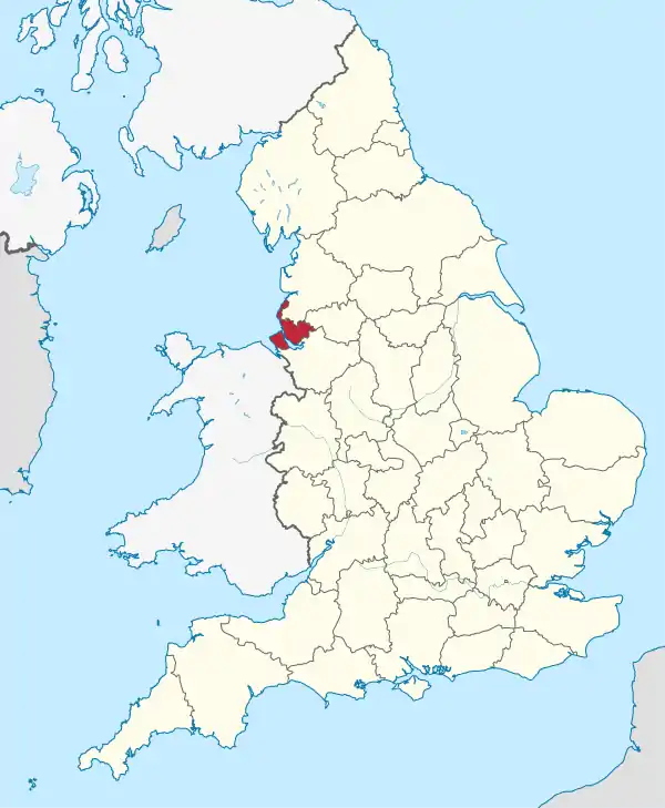 Merseyside (ceremonial county) in England.svg