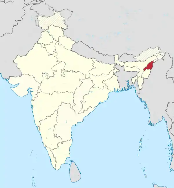 Nagaland in India (disputed hatched).svg