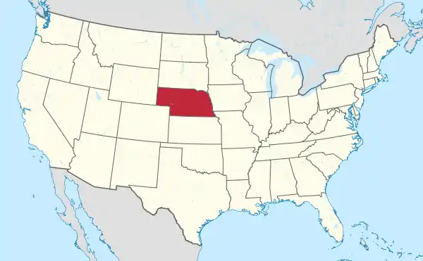 Nebraska in United States (US48).svg