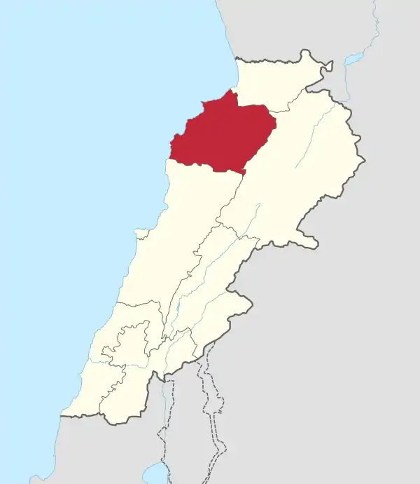North in Lebanon.svg