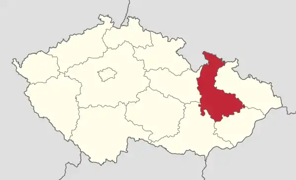 Olomoucký kraj in Czech Republic.svg
