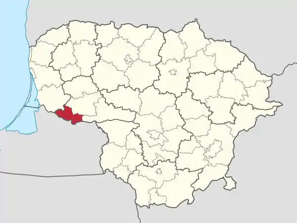 Pagegiai in Lithuania.svg