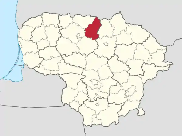 Pakruojis in Lithuania.svg