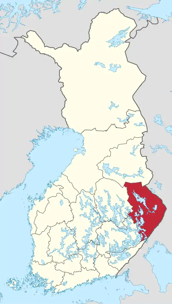 Pohjois-Karjala in Finland.svg