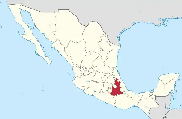 Puebla in Mexico (location map scheme).svg