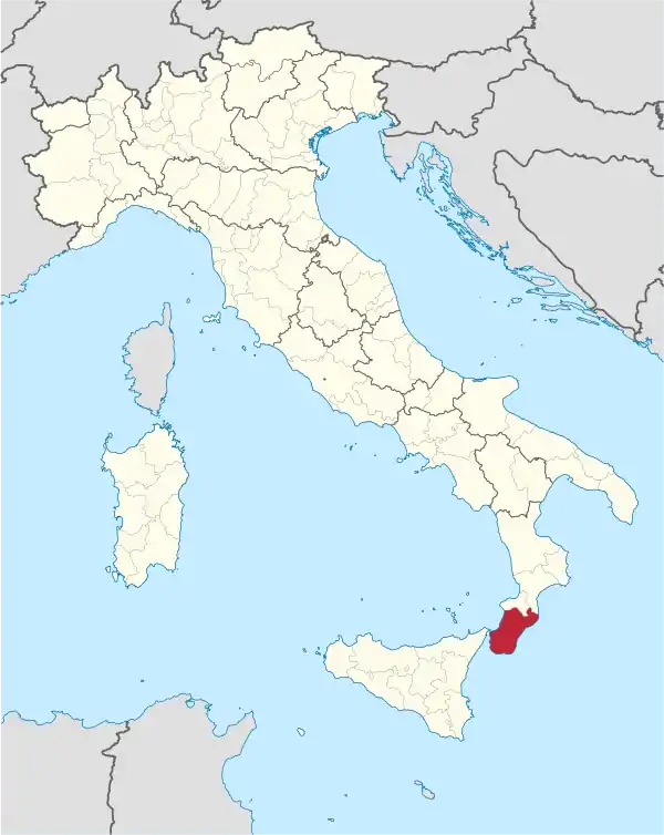 Reggio di Calabria in Italy.svg