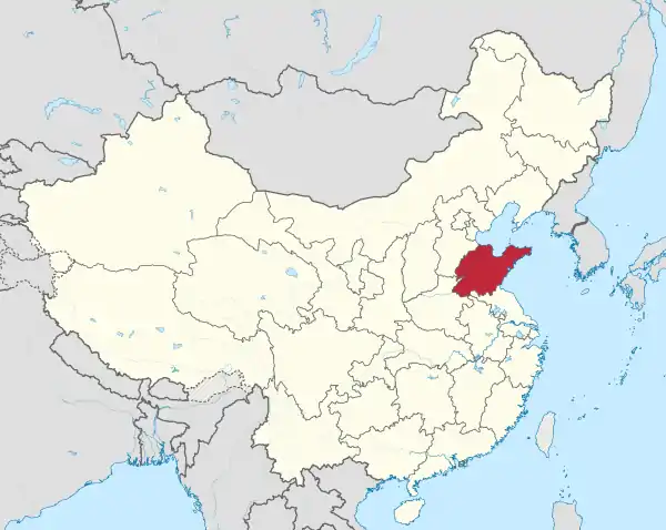 Shandong in China (+all claims hatched).svg