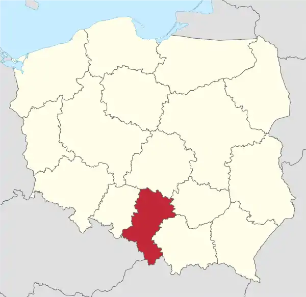 Slaskie in Poland.svg