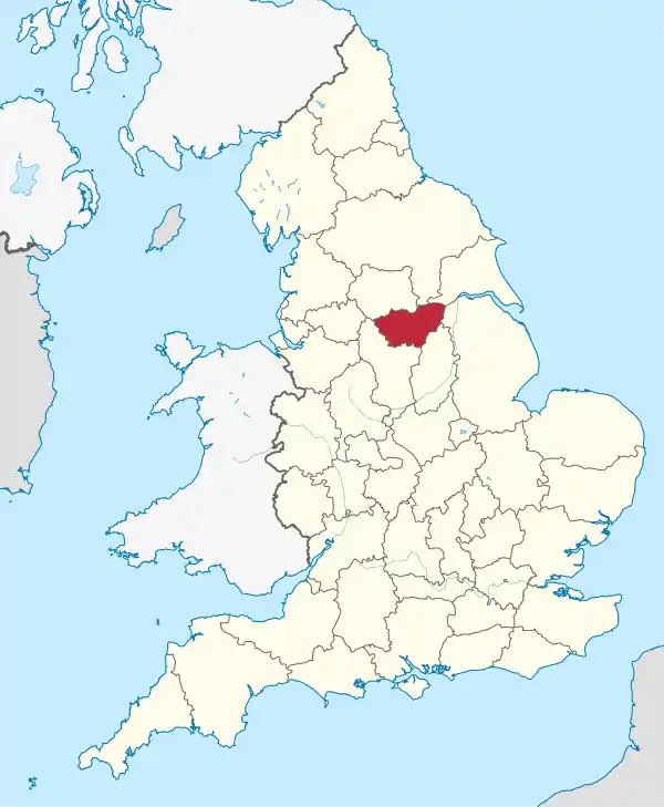 South Yorkshire (ceremonial county) in England.svg