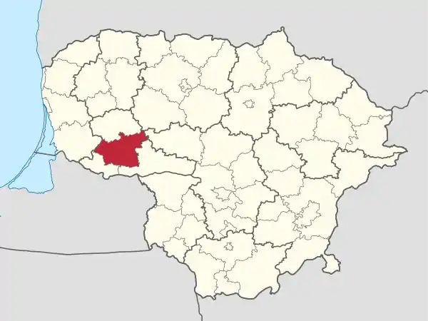 Taurage in Lithuania.svg