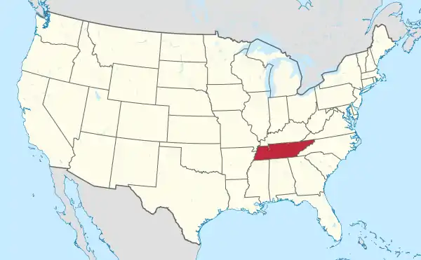 Tennessee in United States (US48).svg