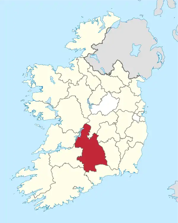 Tipperary in Ireland.svg