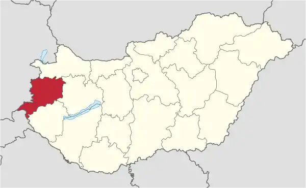 Vas in Hungary.svg