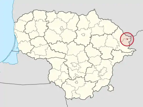 Visaginas in Lithuania (special marker).svg
