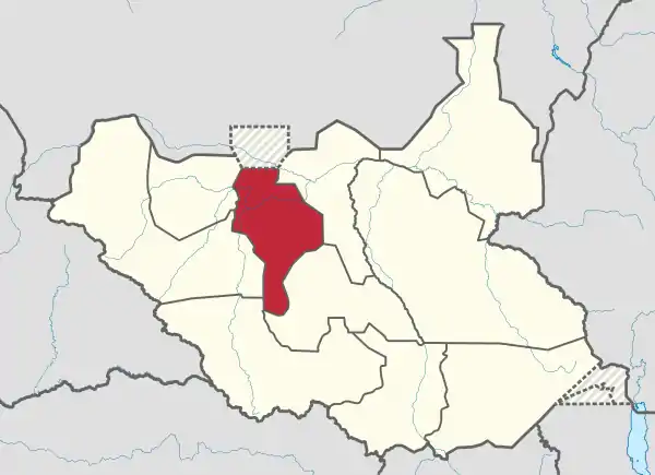 Warrap in South Sudan.svg