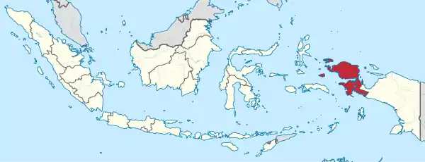 West Papua in Indonesia.svg