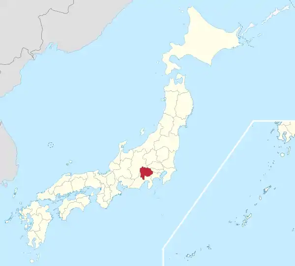 Yamanashi in Japan.svg